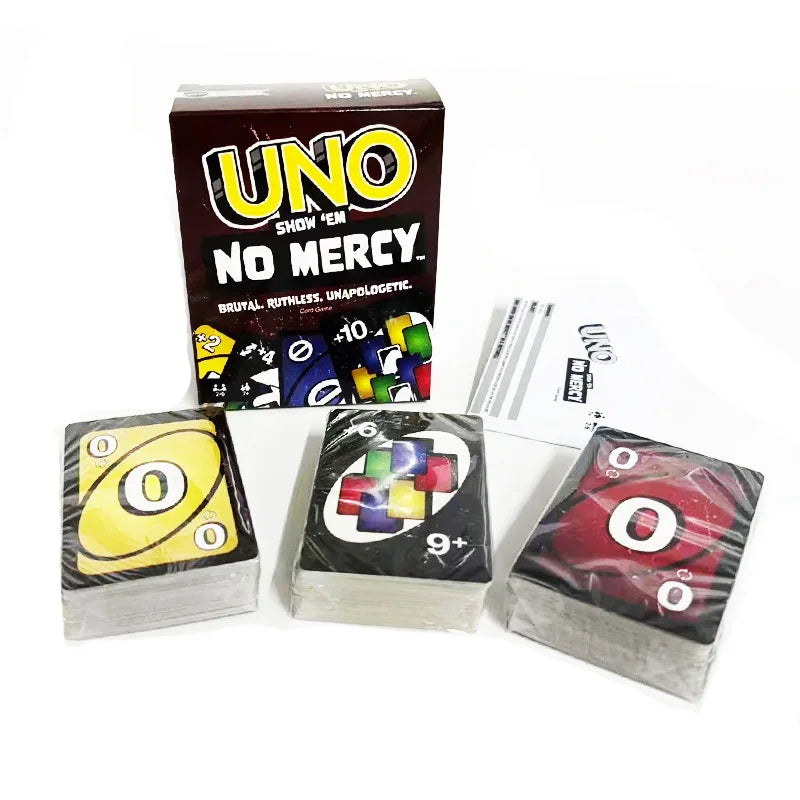"UNO NO MERCY: juego de mesa familiar, divertido.